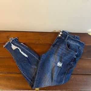Refuge Distressed high rise Skinny Jean size 10